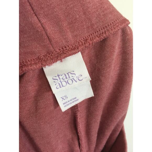Stars Above Lounge Shorts XS Pink Drawstring Soft Sleep - Picture 4 of 6